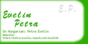 evelin petra business card